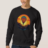 Cool Hot Air Balloon with Sunset for Adventures Trui (Voorkant)