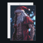 Cool Hot Buff Sixpack Badass Santa Claus Anime Feestdagenkaart<br><div class="desc">Digitale kunst van een coole, stoere kerstman. Hij pronkt met zijn handwapens en een zestal. Hij heeft tattoos en een wilde blik in zijn ogen. Hij is een cartoon anime stijl. Bovenlichaam portret. Feestelijke vakantie seizoen cadeau en groet voor familie, voor vriend, voor dochter, voor zoon, voor neef, voor iedereen!...</div>