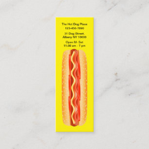 Cool Hot Dog Thema Compact Visitekaartjes