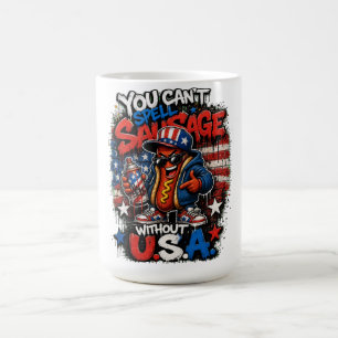 Cool Hot Dog USA Graffiti Streetwear T-shirt Koffiemok
