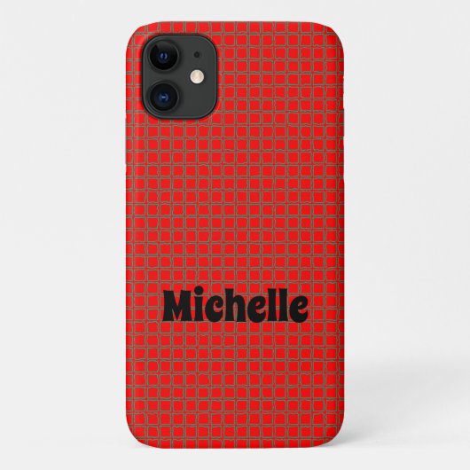 - Cool Hot Red - uniek patroon Case-Mate iPhone Case (Achterkant)