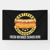 Cool Hotdog leveranciers of Business teken Spandoek (Horizontaal)