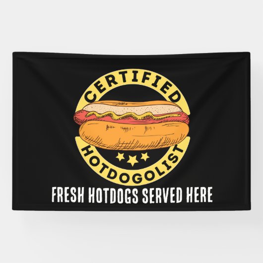 Cool Hotdog leveranciers of Business teken Spandoek (Horizontaal)