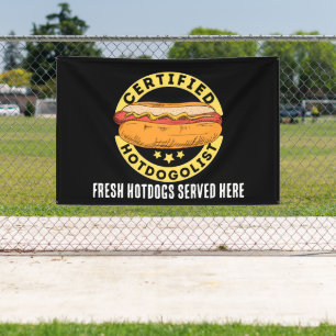 Cool Hotdog leveranciers of Business teken Spandoek