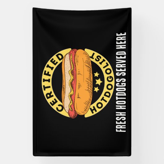 Cool Hotdog leveranciers of Business teken Spandoek (Verticaal)