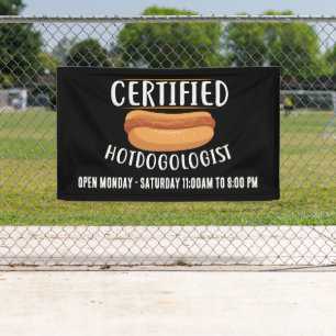Cool Hotdog leveranciers of Business teken tekst t Spandoek