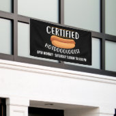 Cool Hotdog leveranciers of Business teken tekst t Spandoek (Buitenkant Gebouw)
