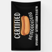 Cool Hotdog leveranciers of Business teken tekst t Spandoek (Verticaal)