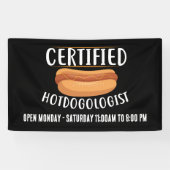 Cool Hotdog leveranciers of Business teken tekst t Spandoek (Horizontaal)