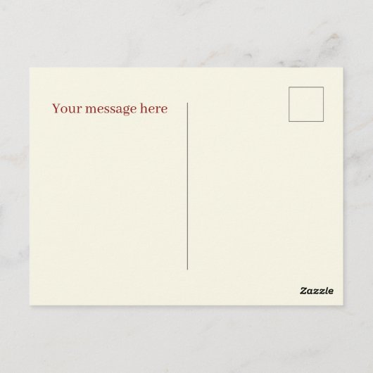 Cool hotdog-leveranciers voegen bericht toe briefkaart (Achterkant)