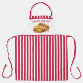 Cool hotdog-leveranciers voegen tekst toe schort (Voorkant)