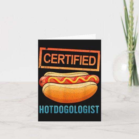 Cool Hotdog Outfit Voor Mannen Vrouwen Volwassene  Kaart (Voorkant)