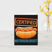 Cool Hotdog Outfit Voor Mannen Vrouwen Volwassene  Kaart (Gele Bloem)