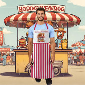 Cool hotdog stand voeg tekst leveranciers toe schort