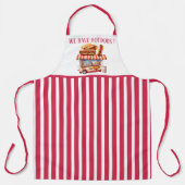 Cool hotdog stand voeg tekst leveranciers toe schort (Voorkant)