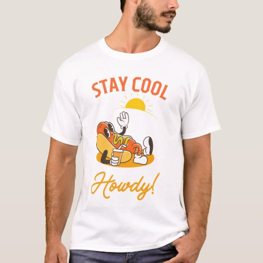 Cool Hotdog Summer Vibes T-shirt (Voorkant)
