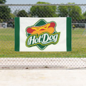 cool hotdog verkopers voedsel spandoek (Insitu)