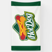 cool hotdog verkopers voedsel spandoek (Verticaal)