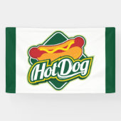 cool hotdog verkopers voedsel spandoek (Horizontaal)