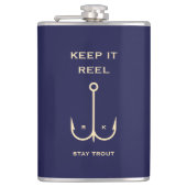 COOL HOUD HET REEL VISSEN VADERDAG NAVY BLUE HEUPFLES (Voorkant)