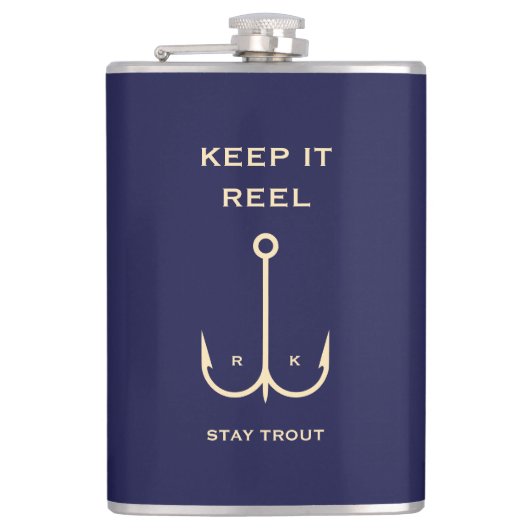 COOL HOUD HET REEL VISSEN VADERDAG NAVY BLUE HEUPFLES (Voorkant)