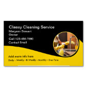 Cool House Cleaning Services Design Magnetisch Visitekaartje (Voorkant)
