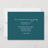 Cool Housewarming Party Invite Kaart (Achterkant)