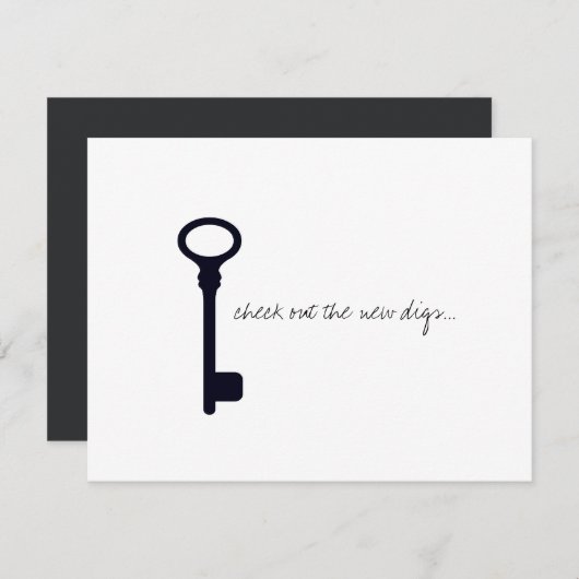 Cool Housewarming Party Invite Kaart (Voorkant / Achterkant)