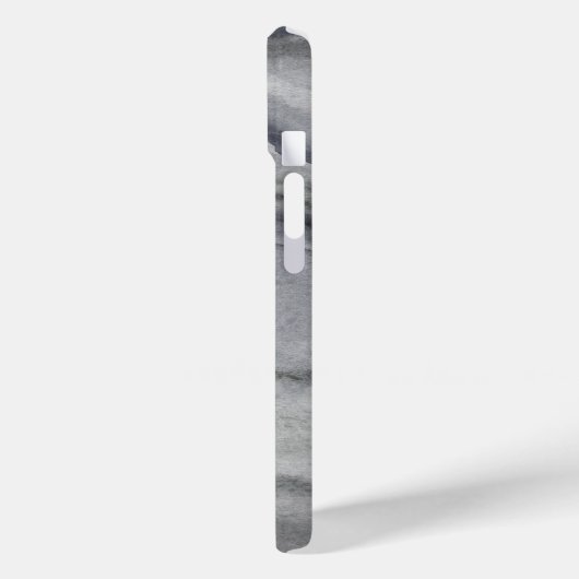 Cool Houtskool Grijs Abstract Waterverf Schilderen Case-Mate iPhone Case (Achterkant / Links)