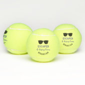 Cool Humor Ontsnapt & Verbergen Grappig Gepersonal Tennisballen (Multi)