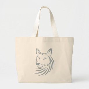 Cool Hunting Coyote Logo Grote Tote Bag