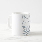 Cool Hunting Coyote Logo Koffiemok (Voorkant links)