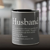 Cool Husband Definition Modern Grey Tweekleurige Koffiemok