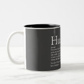 Cool Husband Definition Modern Grey Tweekleurige Koffiemok (Links)