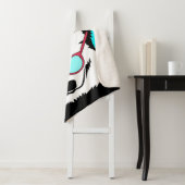 Cool Husky Alaskan Wearing Glasses Lovers Sherpa Deken (In situ)