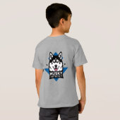 Cool Husky Dog Logo T-shirt (Achterkant volledig)