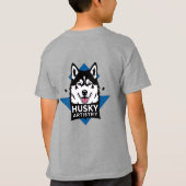 Cool Husky Dog Logo T-shirt (Achterkant)