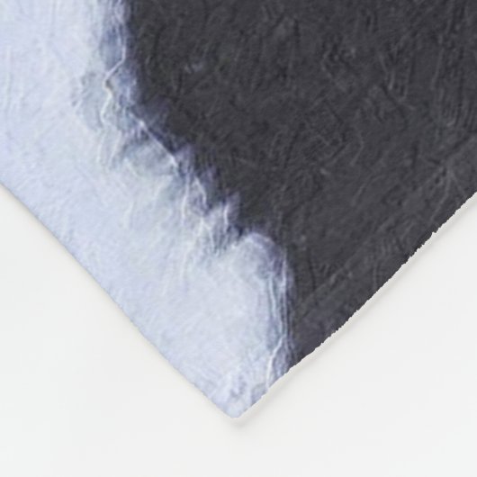 Cool husky hond zwart wit liefhebbers fleece deken (Hoek)