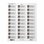Cool Husky retouradreslabel Etiket (Full Sheet)