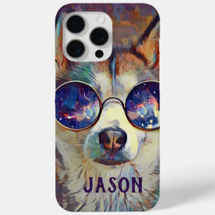 Cool Huskydog in Zonnebril Persoonlijk iPhone 15 Pro Max Hoesje