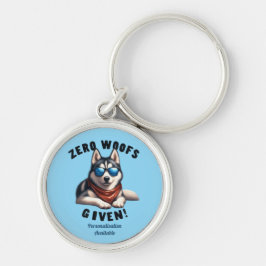 Cool Huskydog Zero Blaft Niet Sleutelhanger