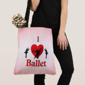 Cool I Heart Ballet Design Tote Bag (Dichtbij)
