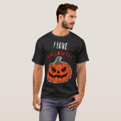 Cool I Love Halloween Jack O Lantern  1 T-shirt (Voorkant volledig)