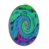 Cool I Love Hawaii: Floral Pop Patroon Design Dartbord (Voorkant Links)