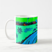 Cool I Love Hawaii: Floral Pop Patroon Design Koffiemok (Links)