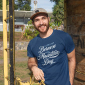 Cool I Love My Bernese Mountain Dog Personalized Tri-Blend Shirt