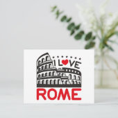Cool I Love Rome Italy Colosseum Travel Briefkaart (Staand voorkant)