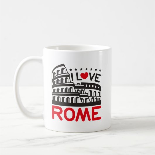 Cool I Love Rome Italy Colosseum Travel Koffiemok (Links)