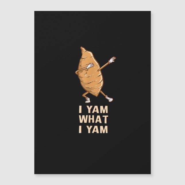 Cool I Yam Wat Ik Ben - Grappige Dabbende Fan Dans (Voorkant)