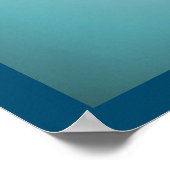 Cool Ice Blue WaterDrops Melding Icicles Zen Quote Poster (Hoek)